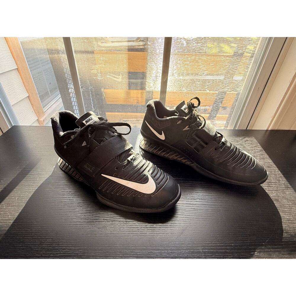 Nike Romaleos 3 Promo Sample Weightlifting Shoes Black White Men’s Size 7.5